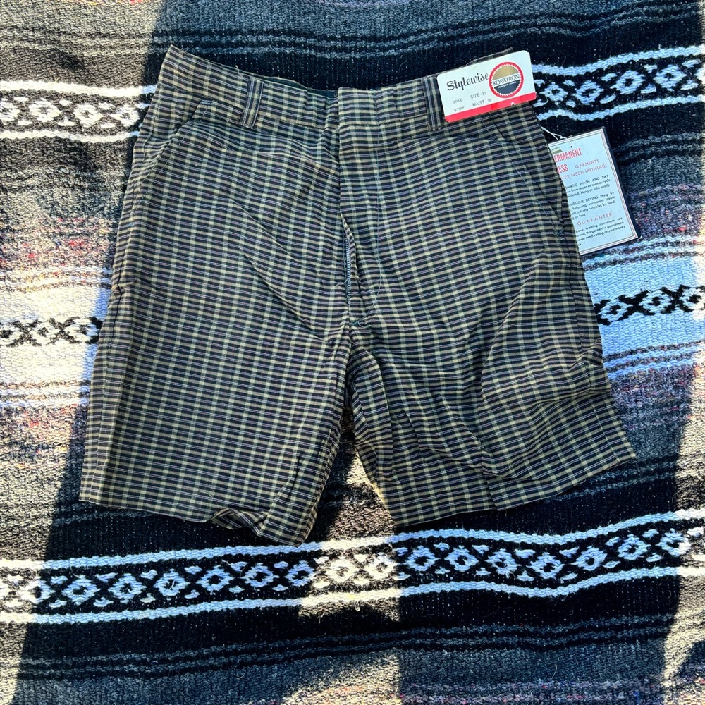 VINTAGE 70s NWT KORATRON STYLEWISE BOYS SHORTS SIZE 12